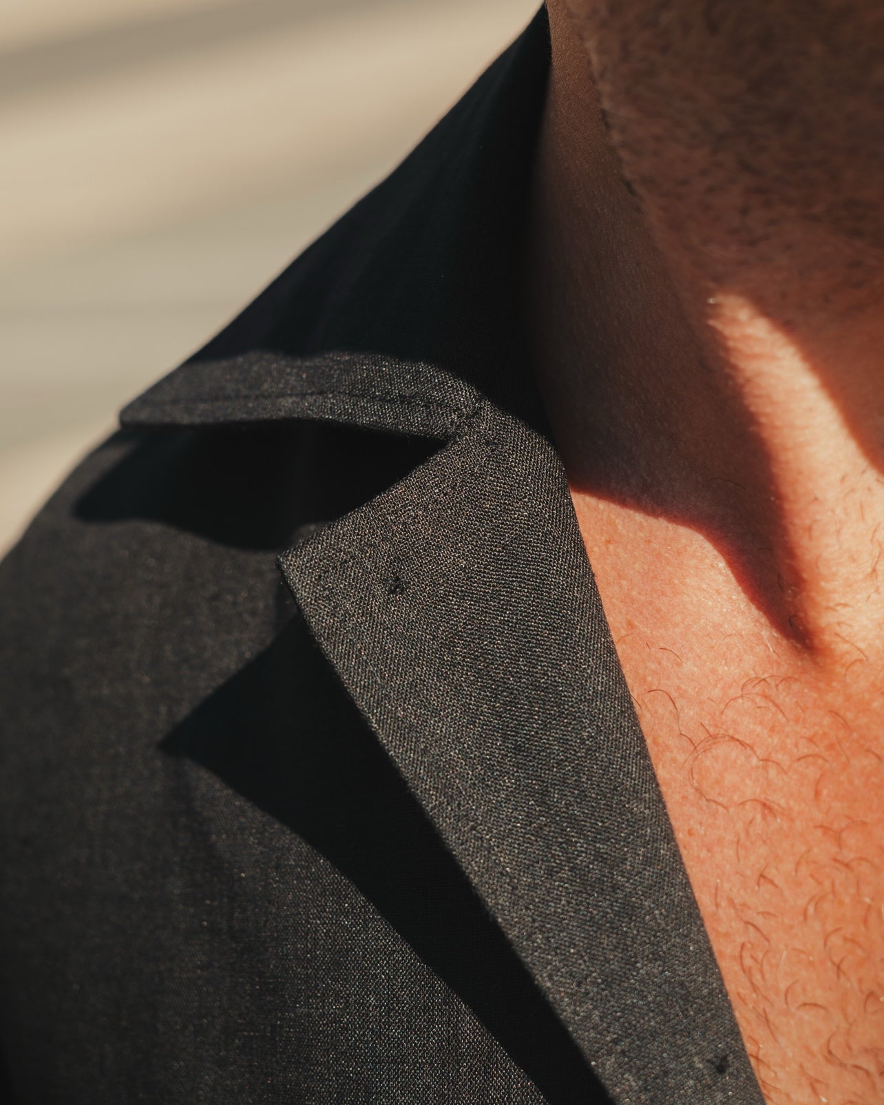 ARUSHA black linen safari shirt