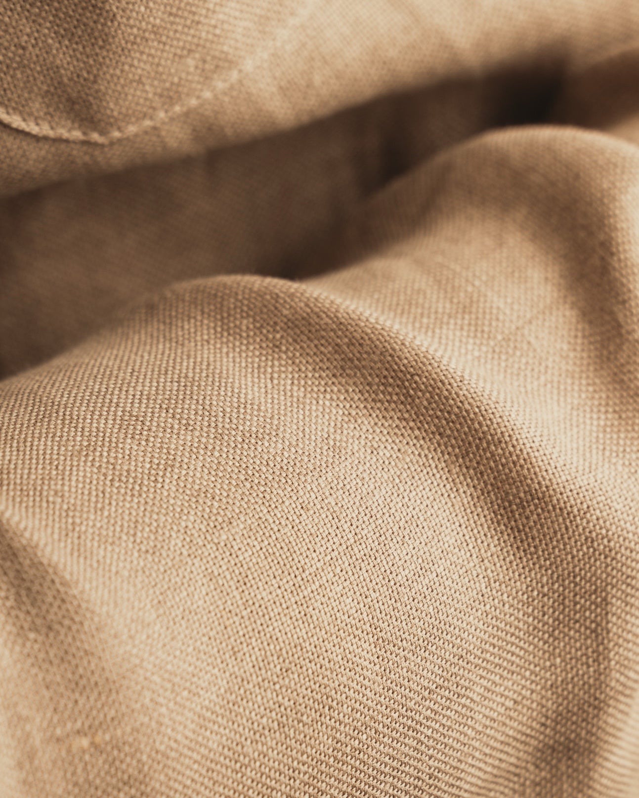 ARUSHA sand raw linen safari shirt