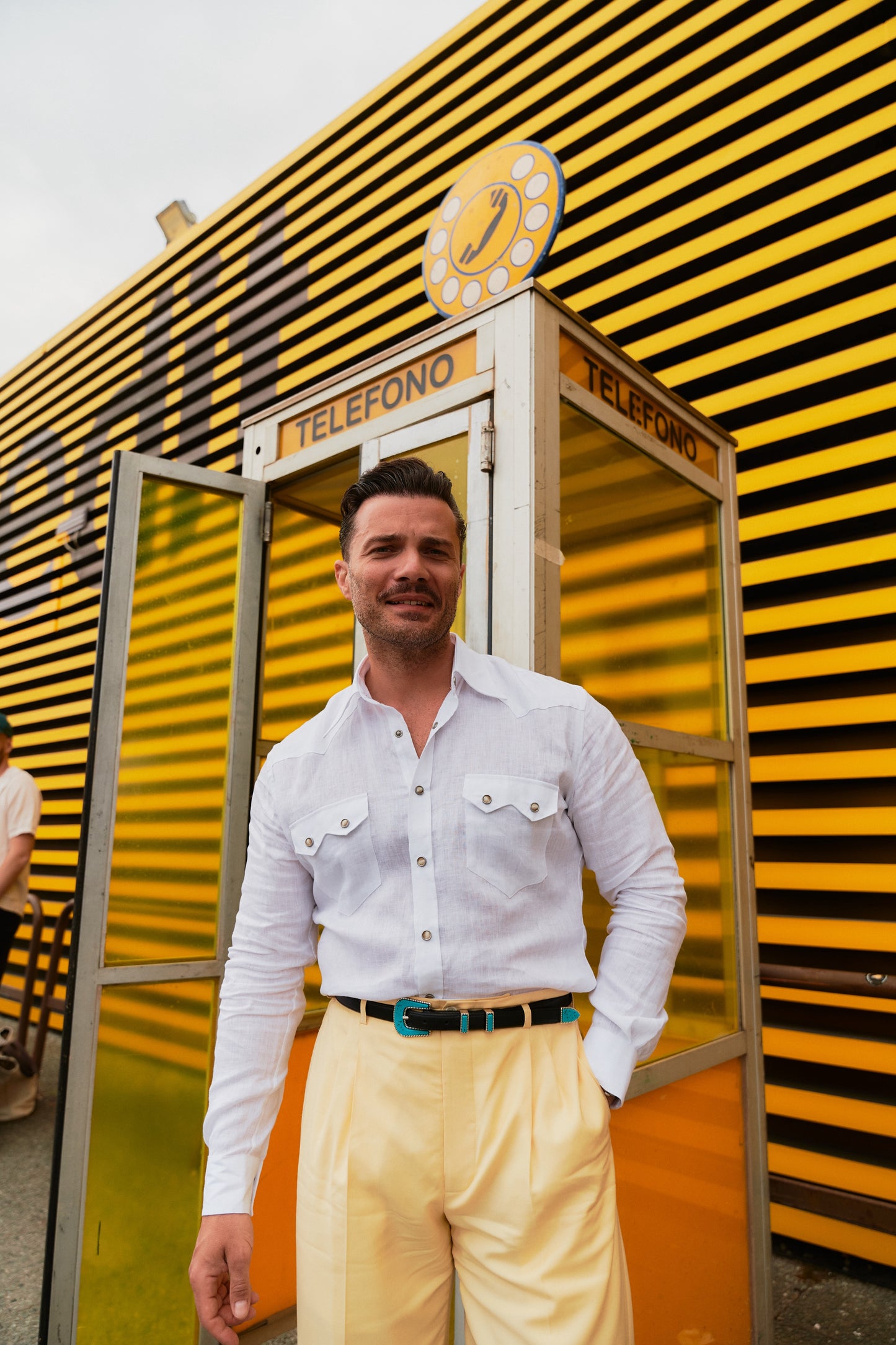 NASHVILLE Western Shirt White Linen