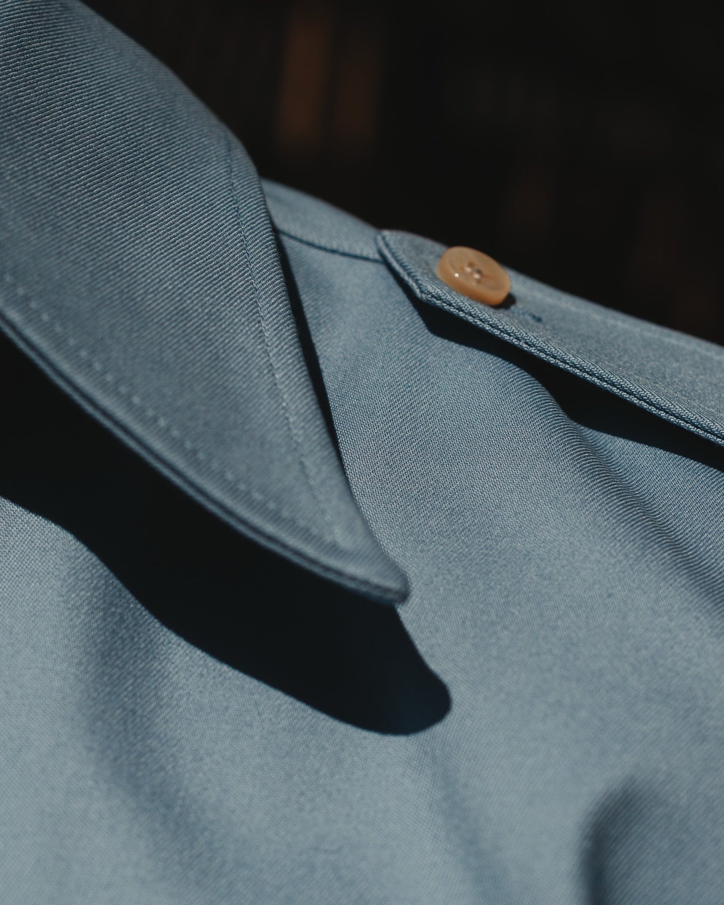 SENTINELLE French military shirt blue cotton twill