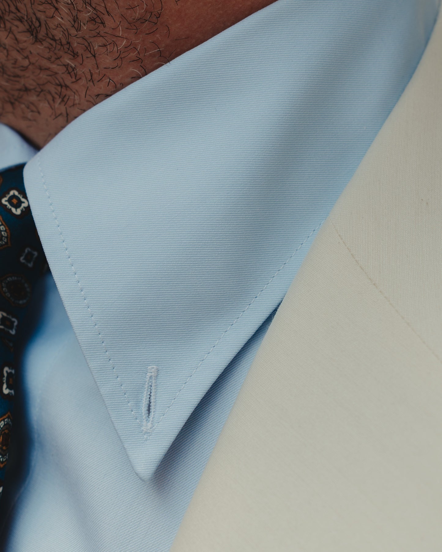 SERENO button-down light blue zephyr shirt