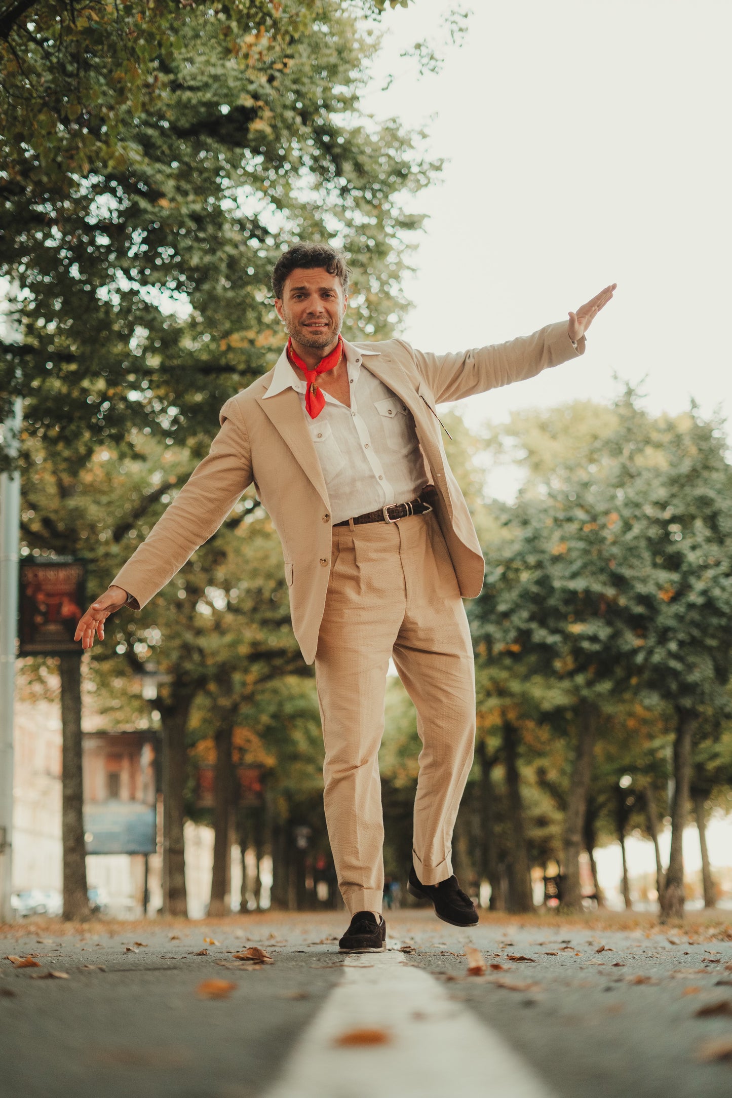 NASHVILLE Western Shirt White Linen