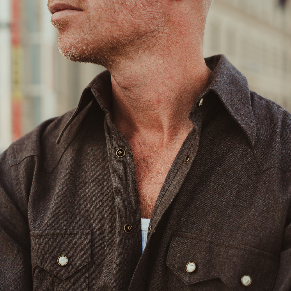 
                  
                    NASHVILLE Western Shirt  brown flannel
                  
                