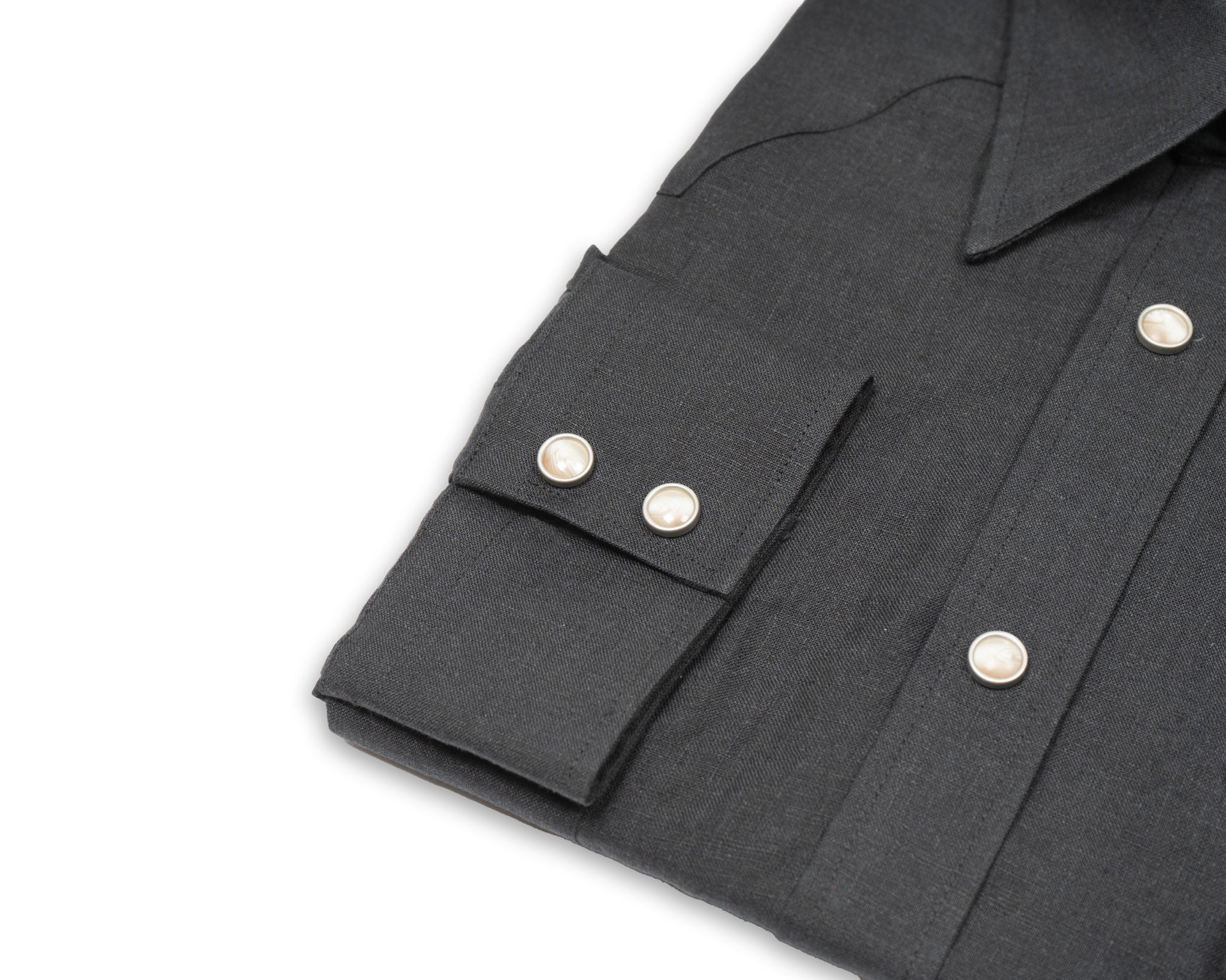 トップス 90's BLACK Linen Western Shirt 26200B_BLACK_1_grande.jpg?v=