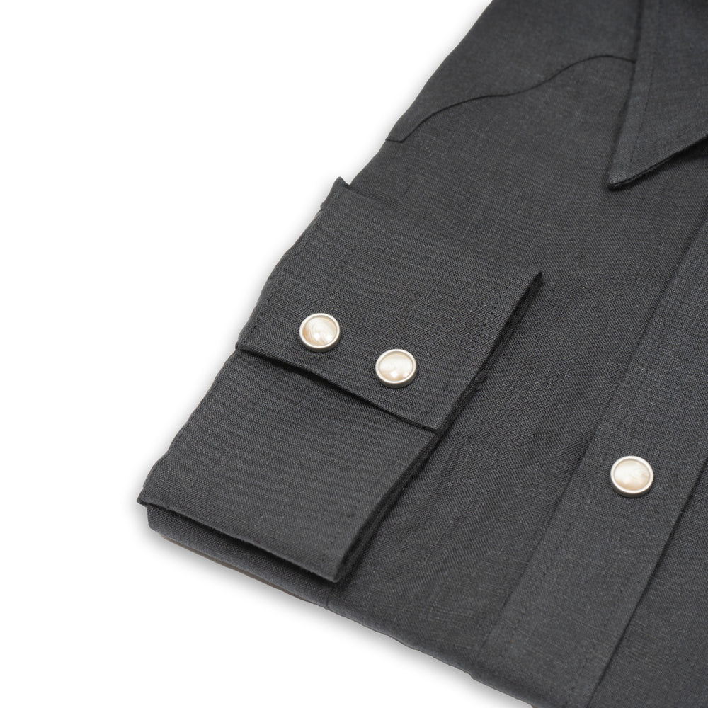 
                  
                    NASHVILLE Western Shirt black linen
                  
                