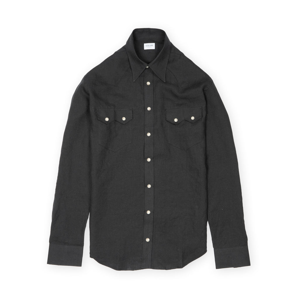 
                  
                    NASHVILLE Western Shirt black linen
                  
                