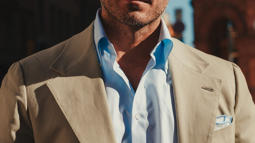 
                  
                    SERENO button-down light blue zephyr shirt
                  
                