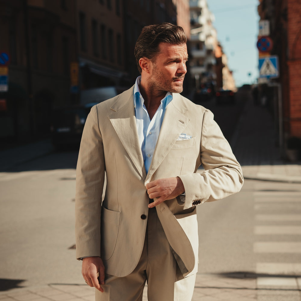 
                  
                    SERENO button-down light blue zephyr shirt
                  
                