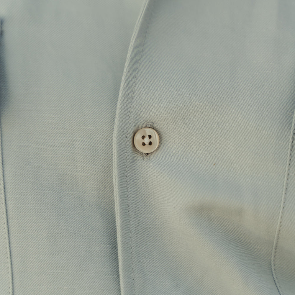 
                  
                    ARUSHA blue cotton/linen safari shirt
                  
                