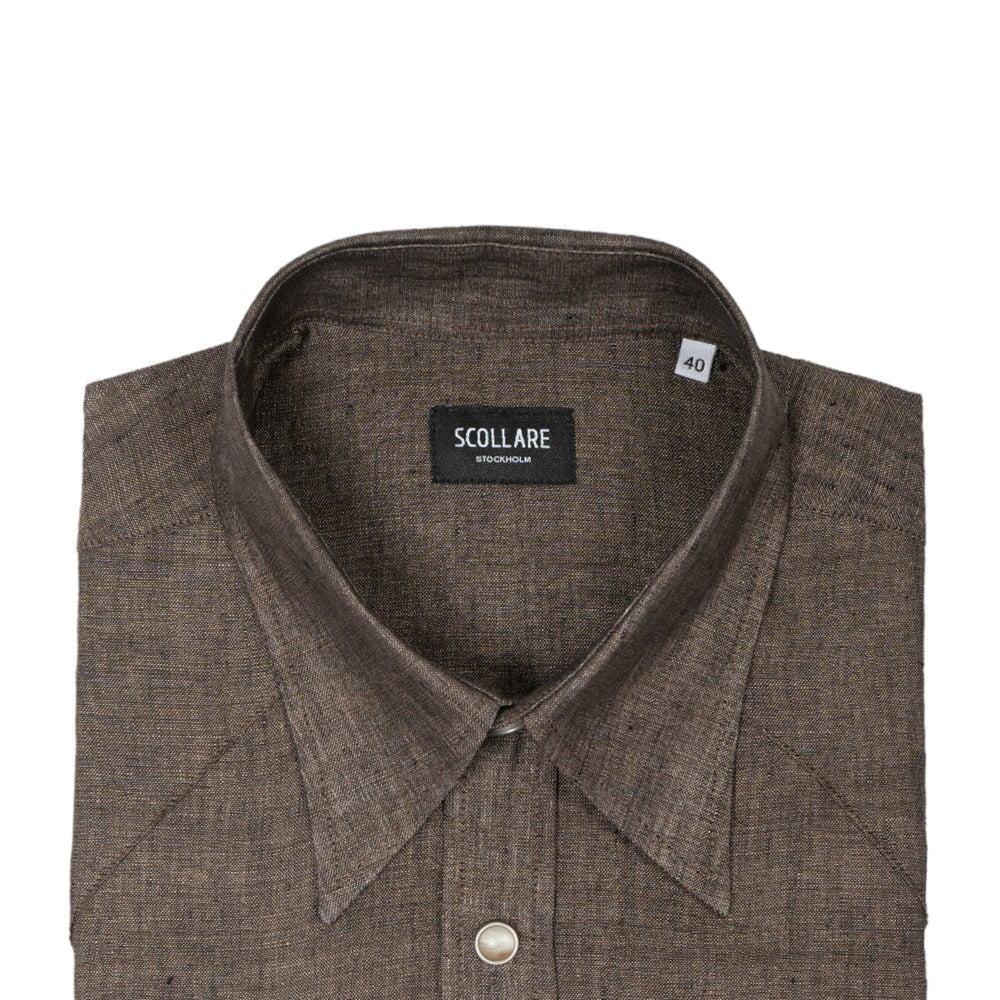 
                  
                    NASHVILLE Western Shirt  Brown Linen
                  
                