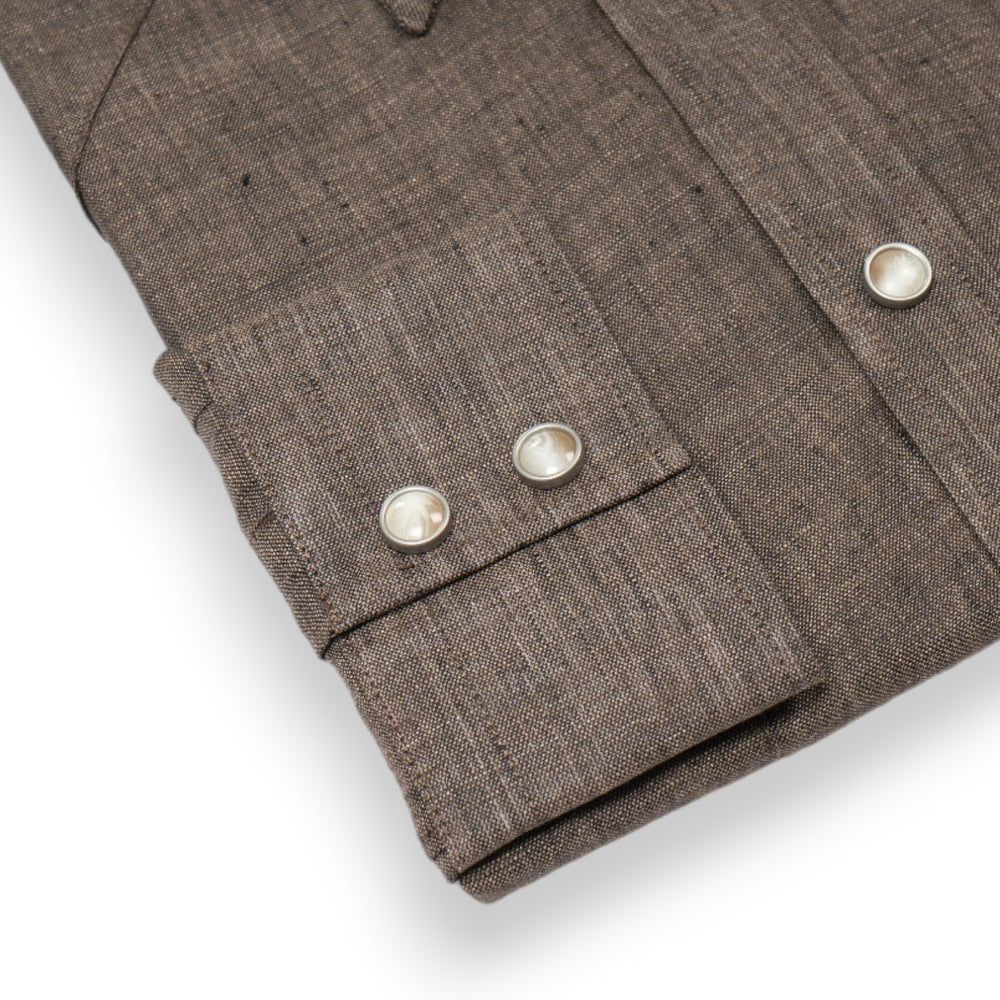 
                  
                    NASHVILLE Western Shirt  Brown Linen
                  
                
